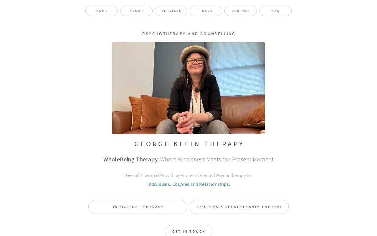 George Klein Ep George Klein – Gestalt Therapy – Individual & Couples